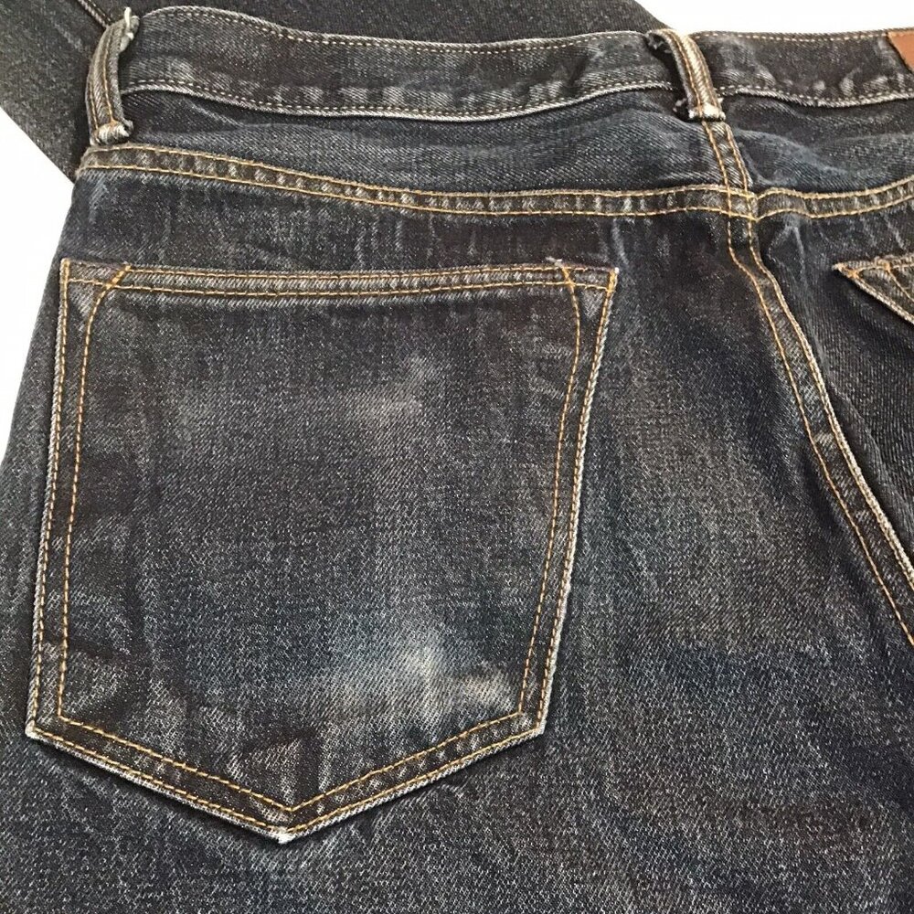 Lands' End Jeans for Men 33x31 Dark Rinse 100% Cotton Straight Fit-new w/o tags - Picture 4 of 7